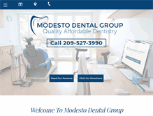 Tablet Screenshot of modestodental.com